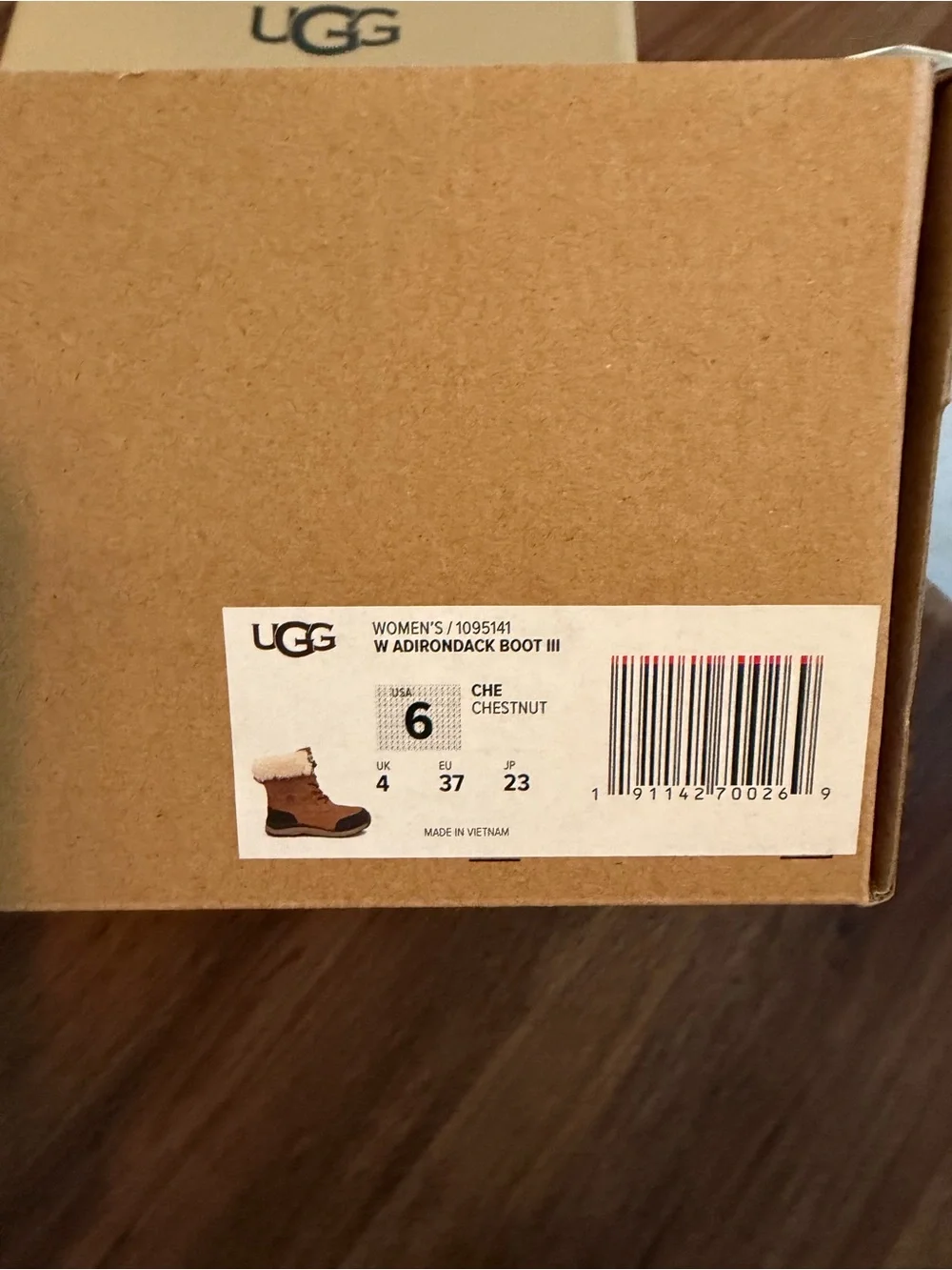 UGG Women's Tan and Black Waterproof Lace-Up Winter Boots
